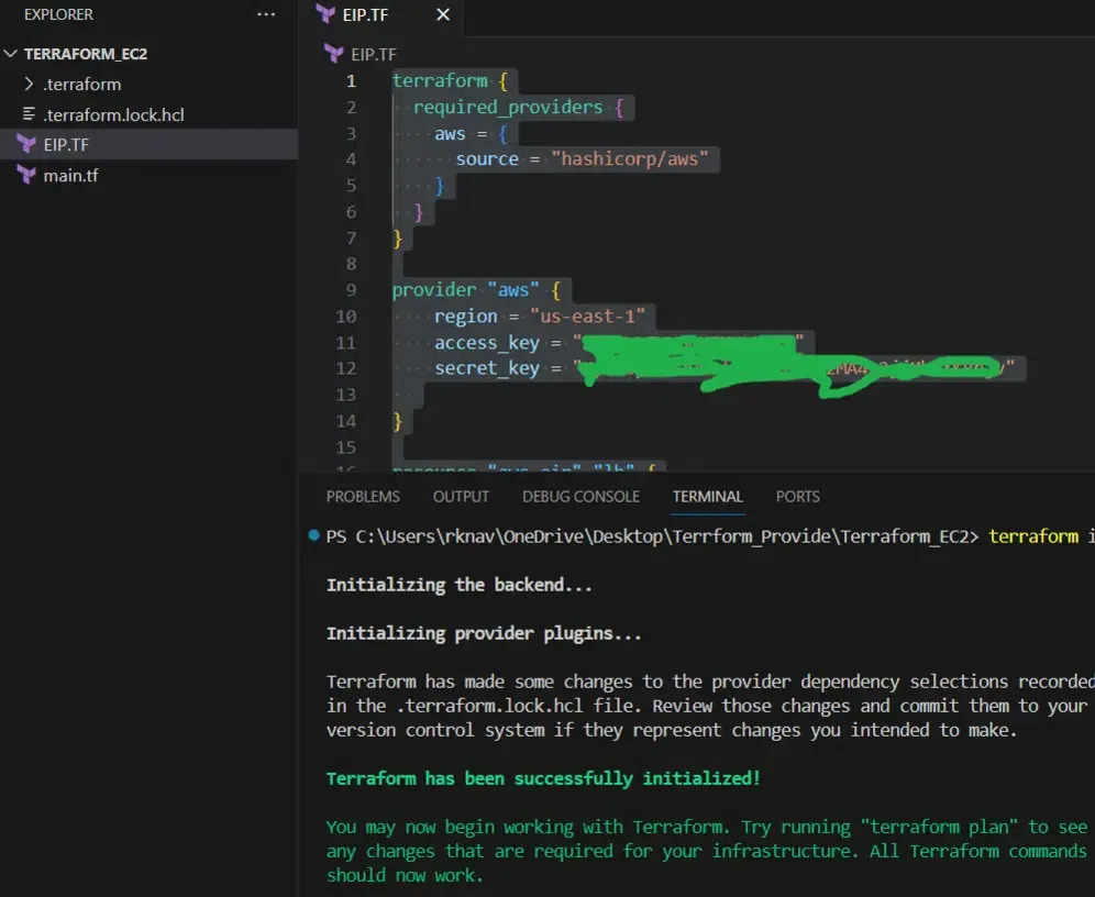 Terraform init
