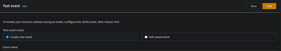 Create event 