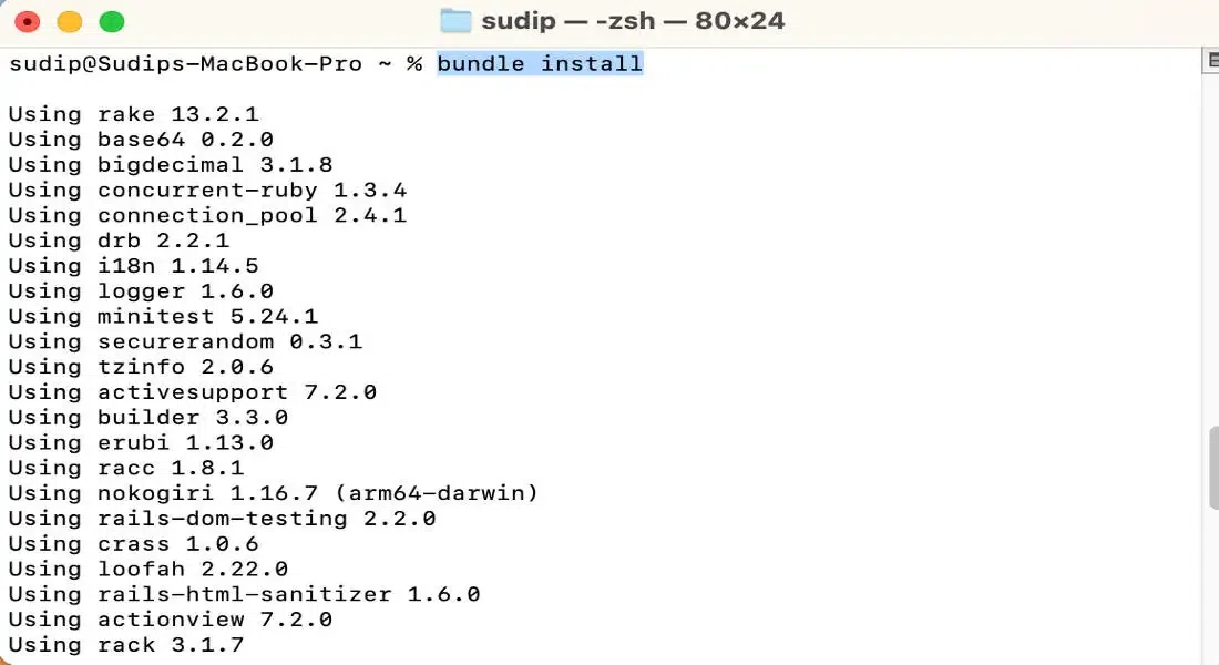 Creating and migrating the PostgreSQL database in Rails