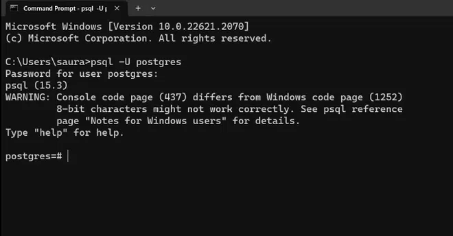 Login-into-PostgreSQL