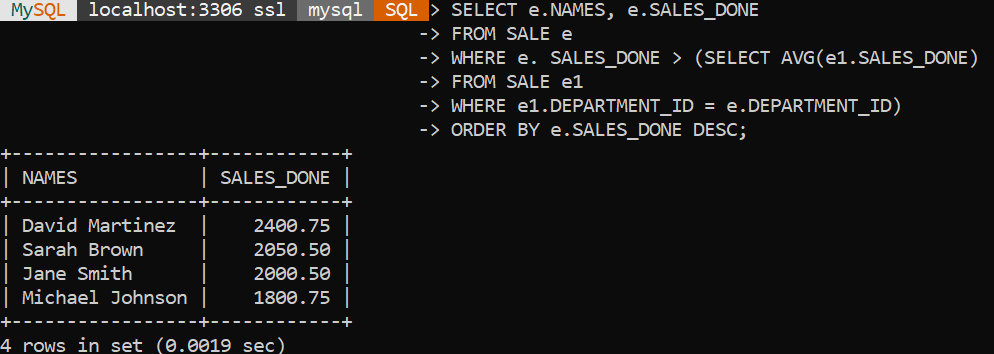 Correlated Subquery