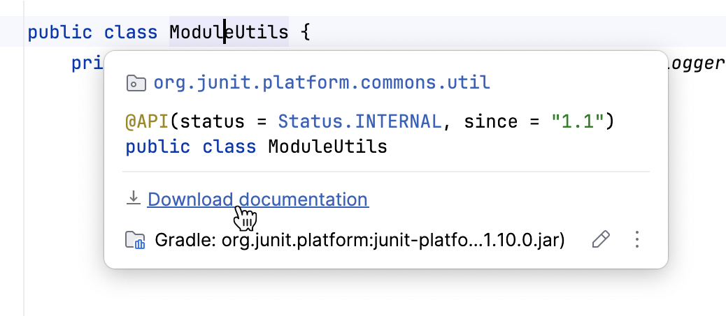 Downloading documentation from popup Downloading documentation from popup