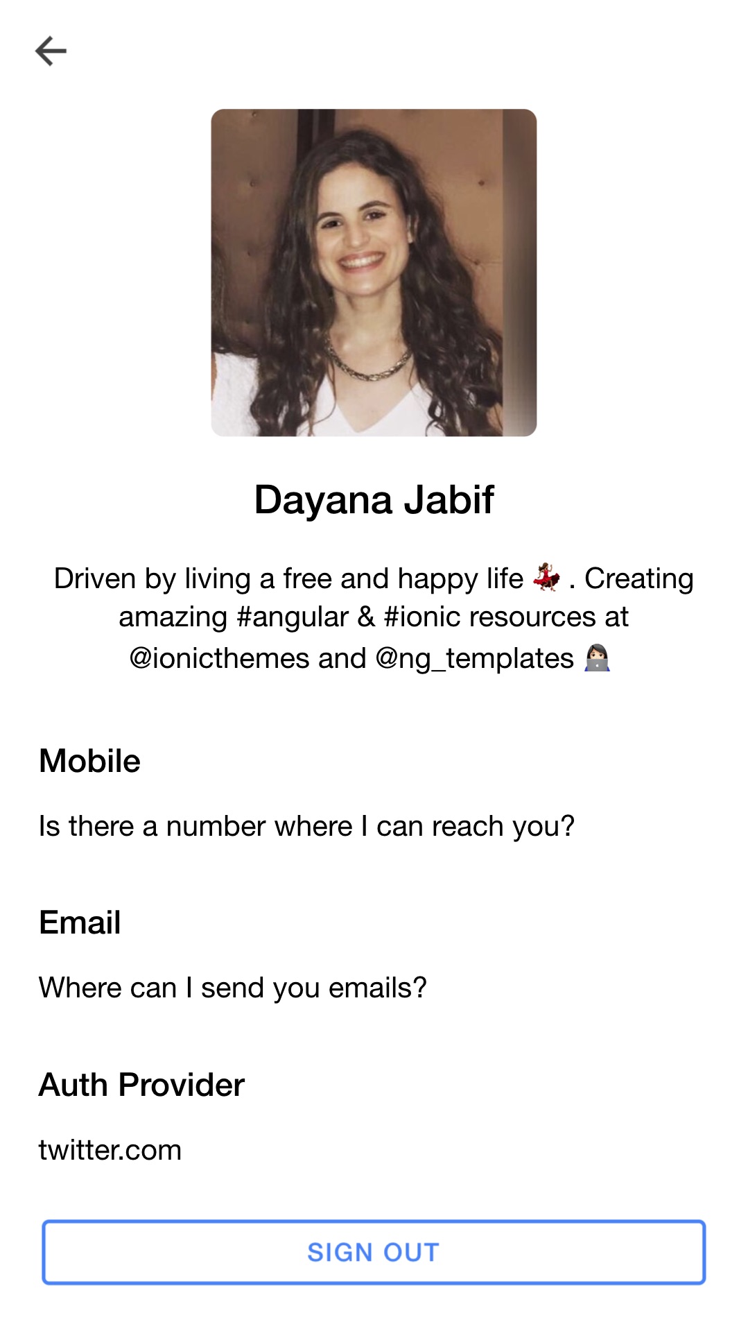 Ionic Firebase auth