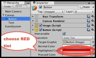 Visual animation for the button mouse-over