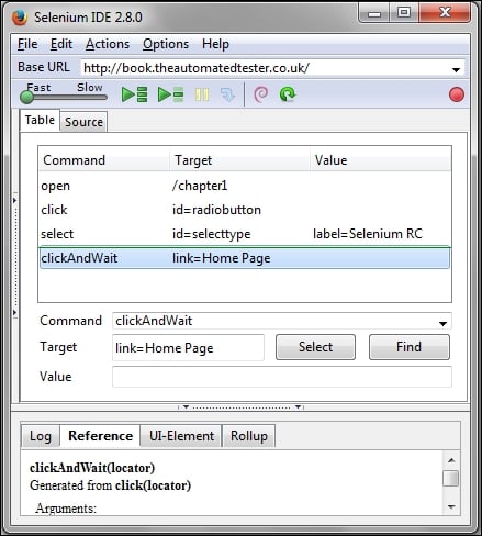 Recording your first test with Selenium IDE