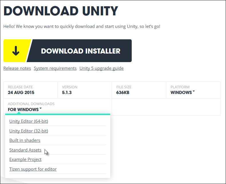 Importing assets