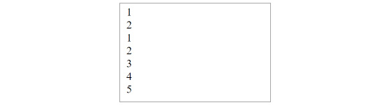 Figure 1.25: Output of anonymous loops example