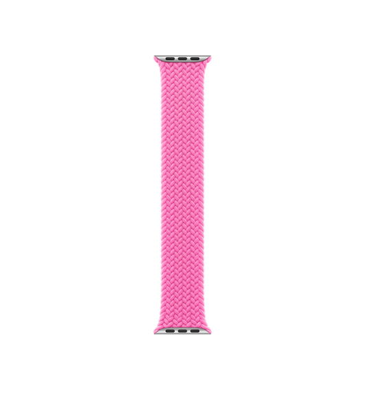 Peony Braided Solo Loop strap, woven polyester and silicone threads with no clasps or buckles
