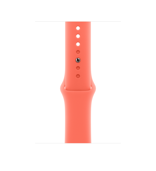 Tangerine Sport Band, smooth fluoroelastomer with pin-and-tuck closure