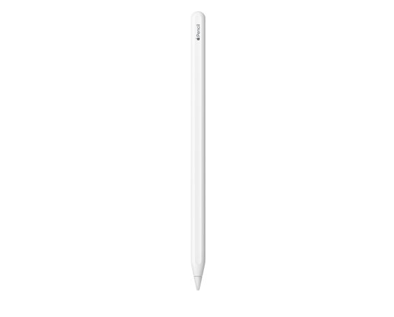 自訂的 Apple Pencil 第 2 代，刻有個人化文字訊息和表情符號。