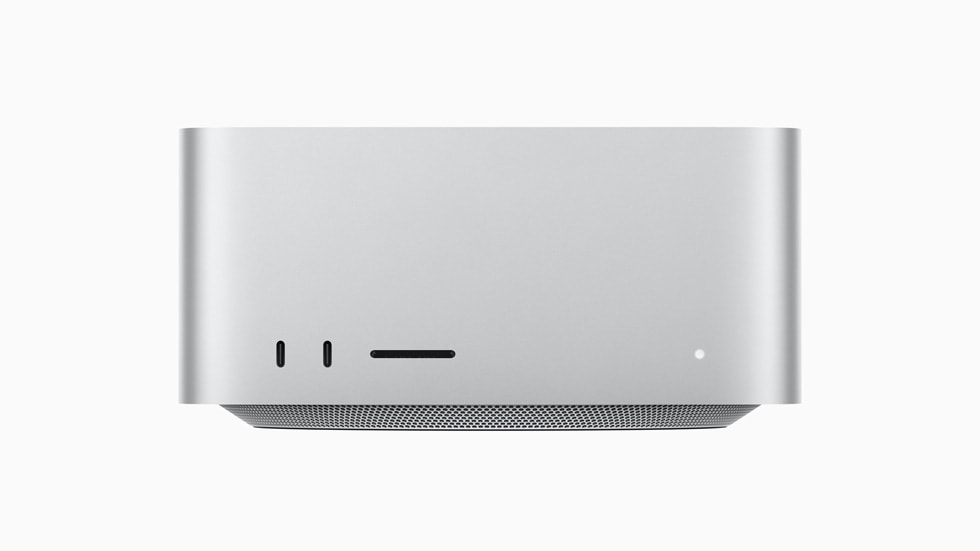 全新 Mac Studio 特寫相片。 