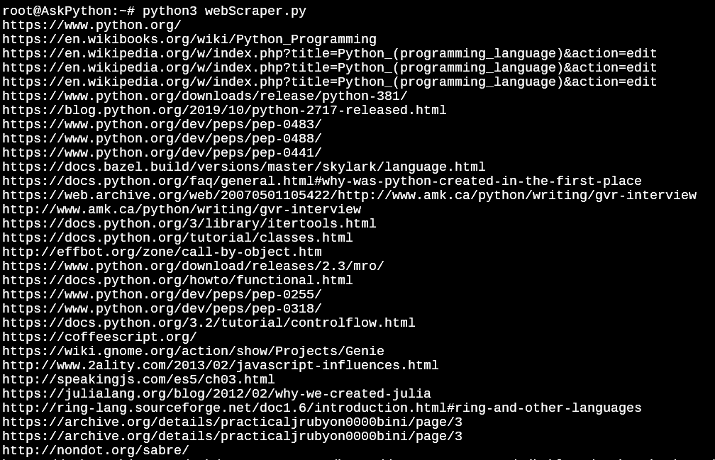 Python HTMLParser Web Scaper