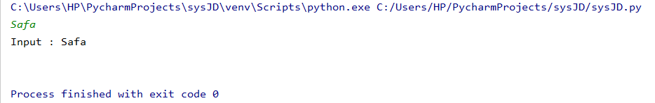 Python sys stdin