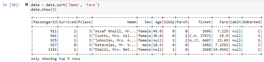 Sorting Multple Columns