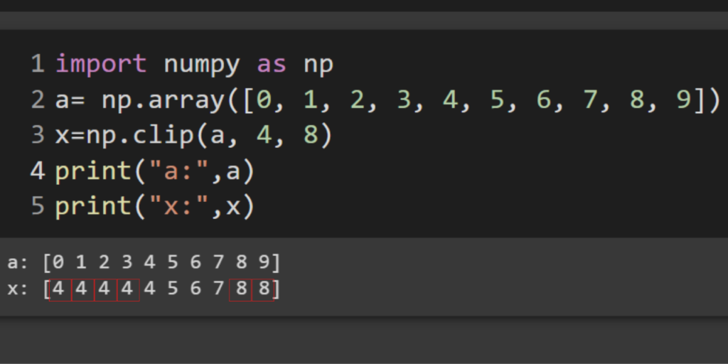 Example2 Values Replaced By Min Limit And Max Limit