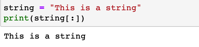 Code And Output For String Slicing In Python 1