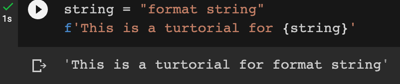 Code And Output For Use Of Variable In Format String