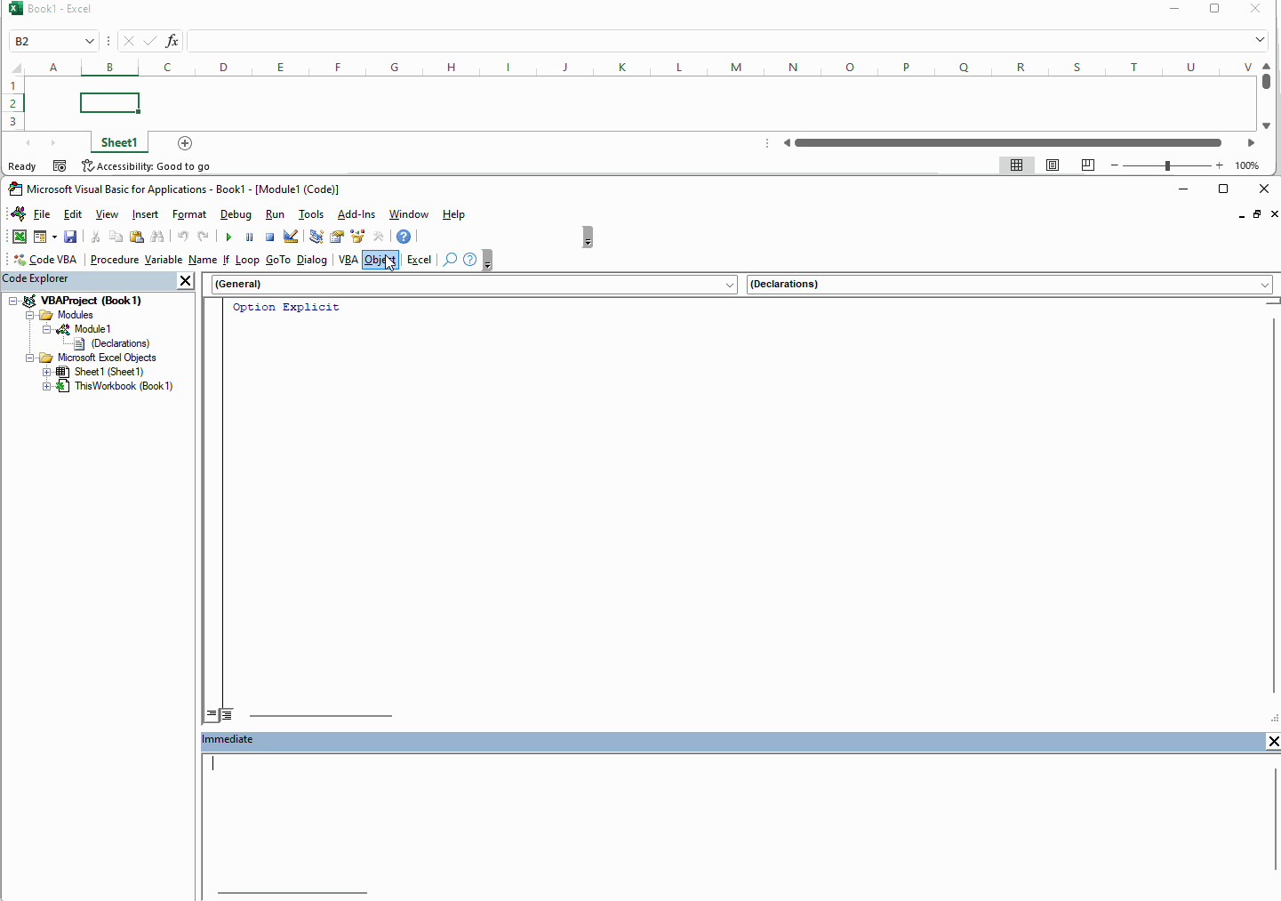 Set a value for an object property