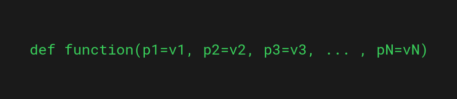 Multiple default parameters in a function in Python
