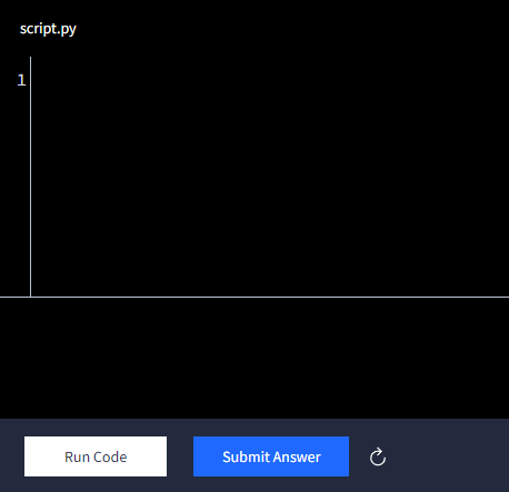 Animated GIF showing Python code being run on the Dataquest platform.