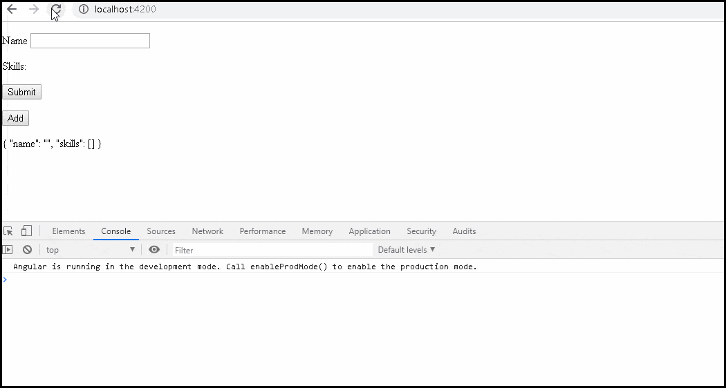 Angular FormArray Example