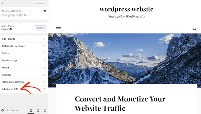 Adding code using the WordPress Customizer Adding code using the WordPress Customizer
