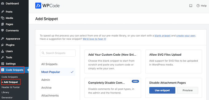 Adding a code snippet to your website using WPCode Adding a code snippet to your website using WPCode