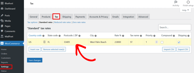 woocommerce-tax-details enter tax details woocommerce