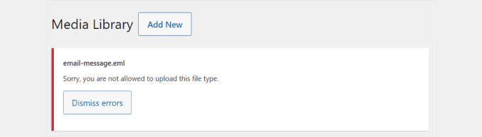 File type not permitted error in WordPress File type not permitted error in WordPress