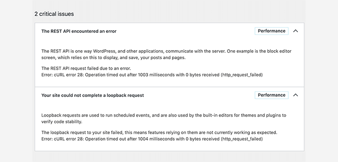WordPress REST API cURL error WordPress REST API cURL error