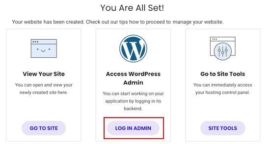 Logging into the WordPress admin dashboard Logging into the WordPress admin dashboard
